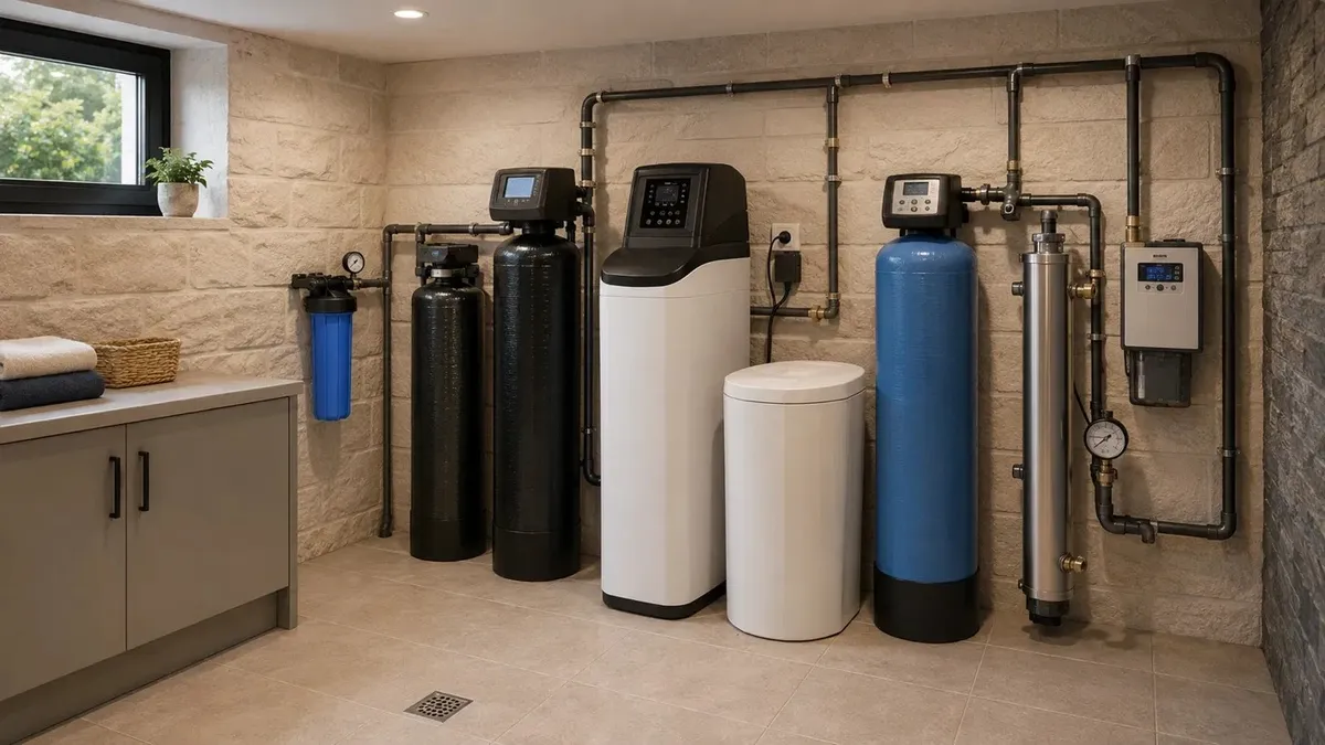 Local technique de traitement de l'eau installé par PCE